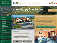 Tablet Screenshot of hotelhappystar.at
