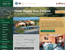 Tablet Screenshot of hotelhappystar.com